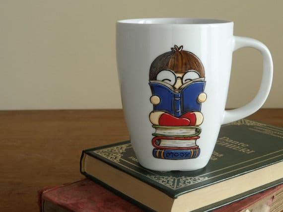 Tazza con libri