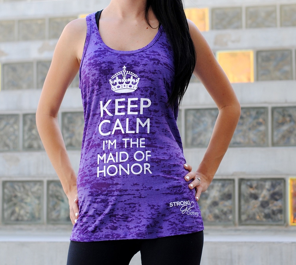 Canotta keep calm per testimone