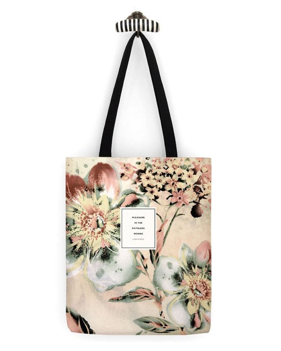 Borsa con citazione di Lord Byron