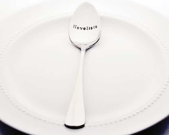 Cucchiaio in acciaio inox con scritta