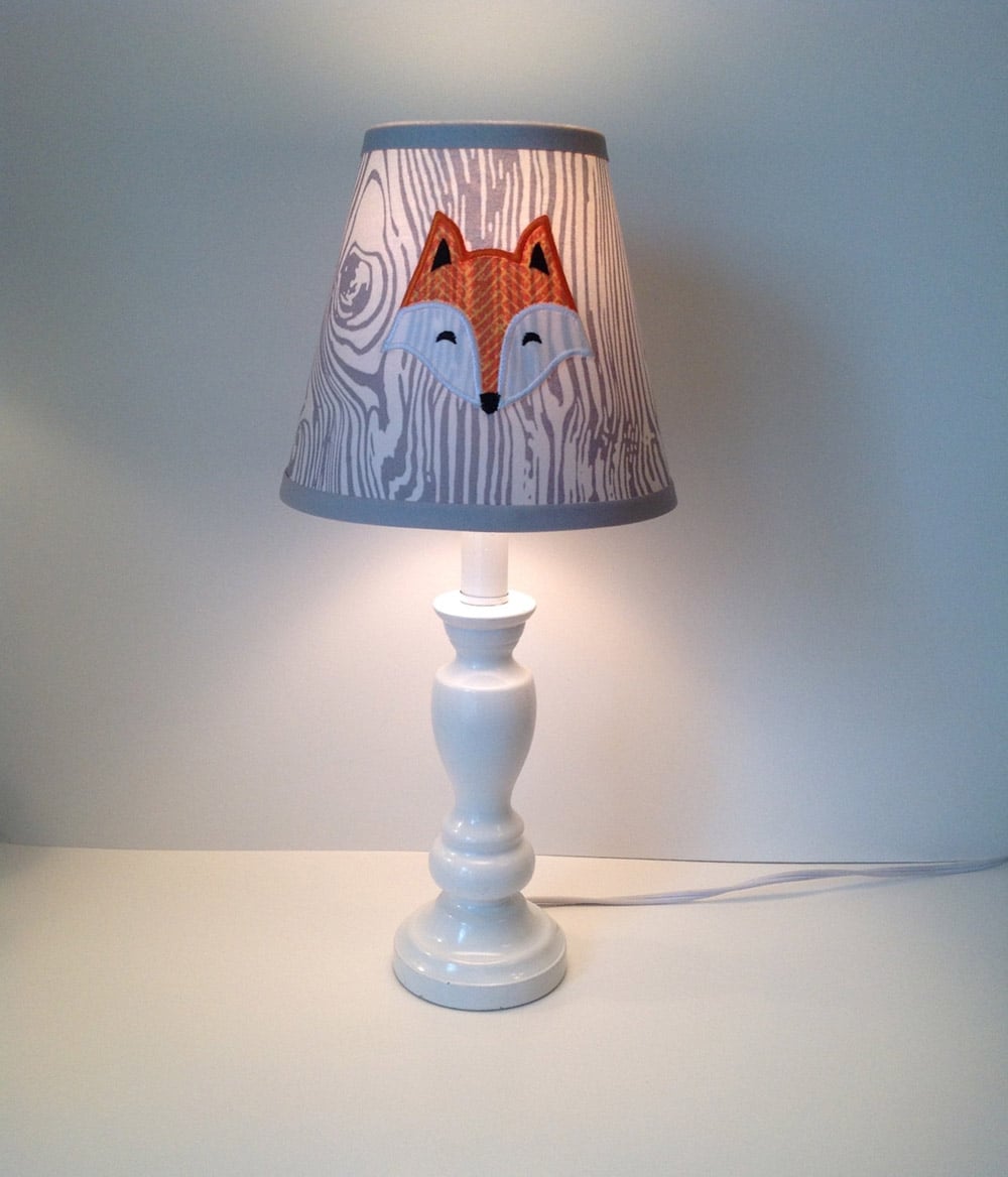 Lampada per cameretta con volpe