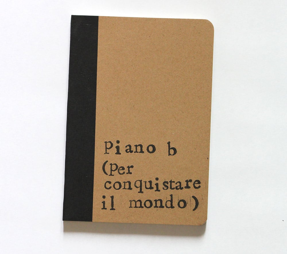 Quaderno decorato a mano con scritta