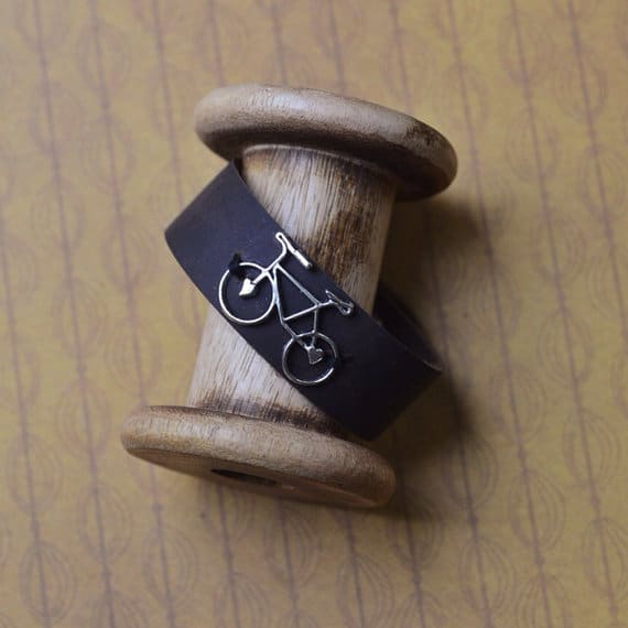Bracciale da uomo con bicicletta