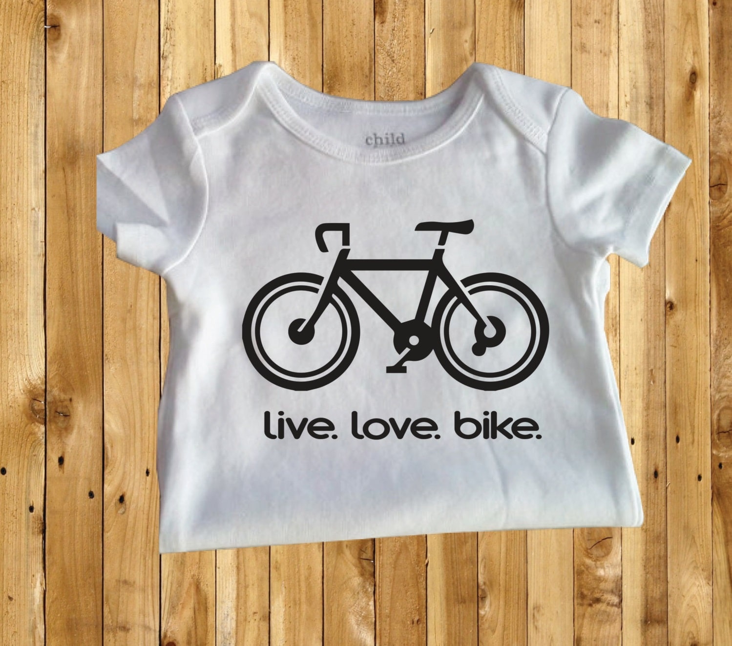 maglietta con bicicletta
