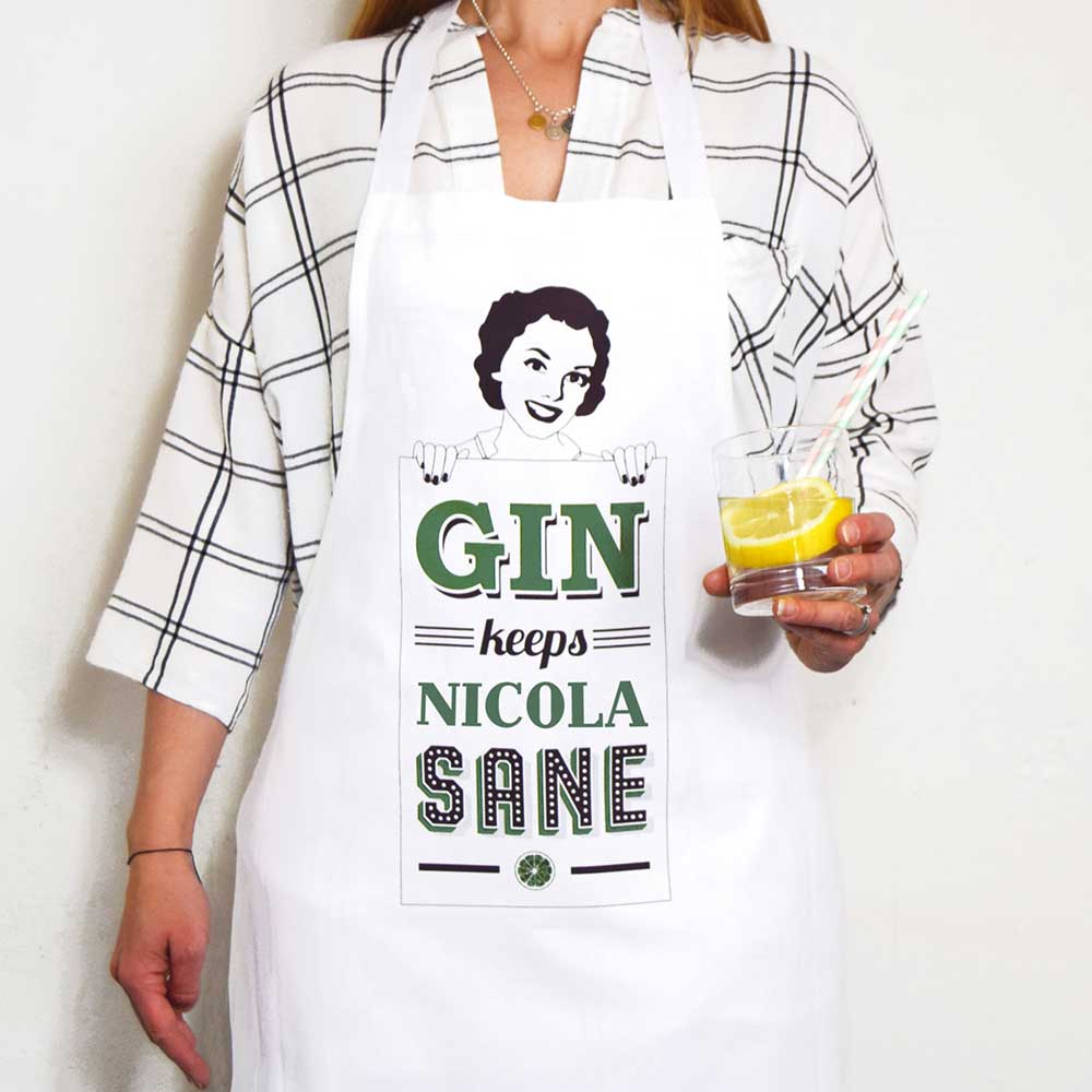 grembiule personalizzato cuoco gin