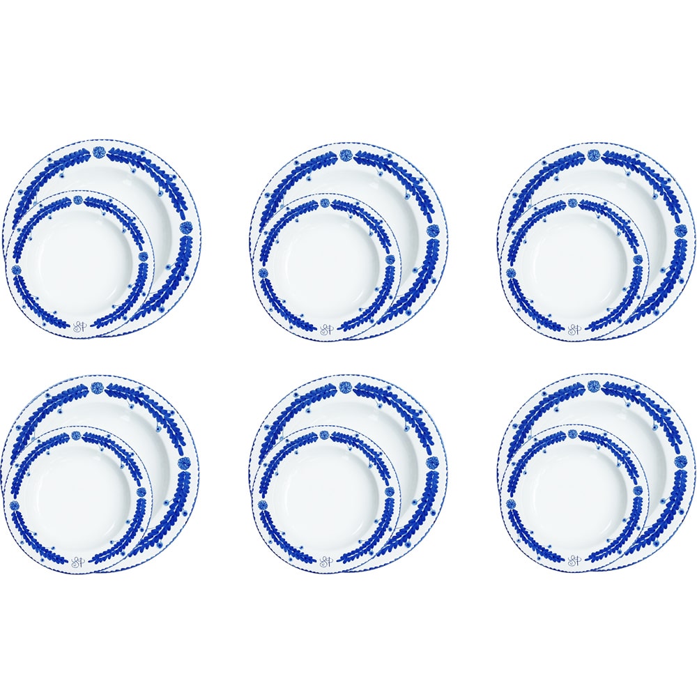 piatti-ceramica-fatti-mano-personalizzati-iniziali-foglia-blu