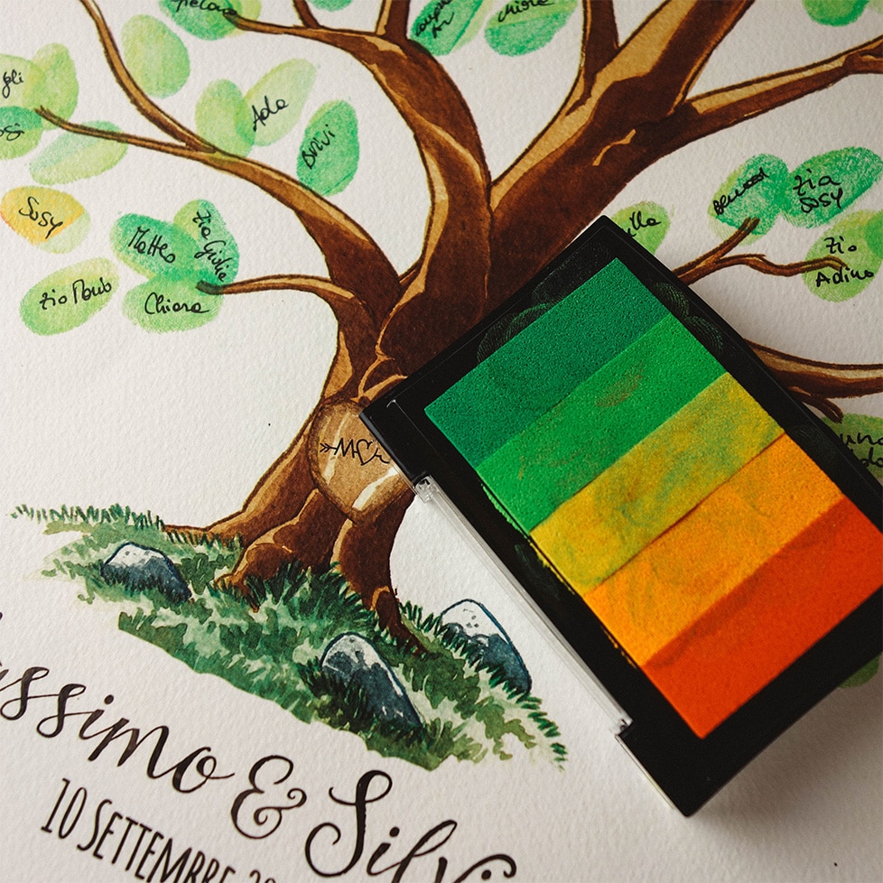 Madyes Libro Degli Ospiti Su Tela Per Matrimonio – 50x50 Cm, Personalizzabile Con Nome E Data, Albero E Fiori