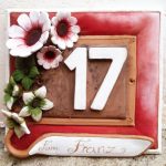 numero_civico_ceramica_personalizzato_fiori_rilievo_rosso