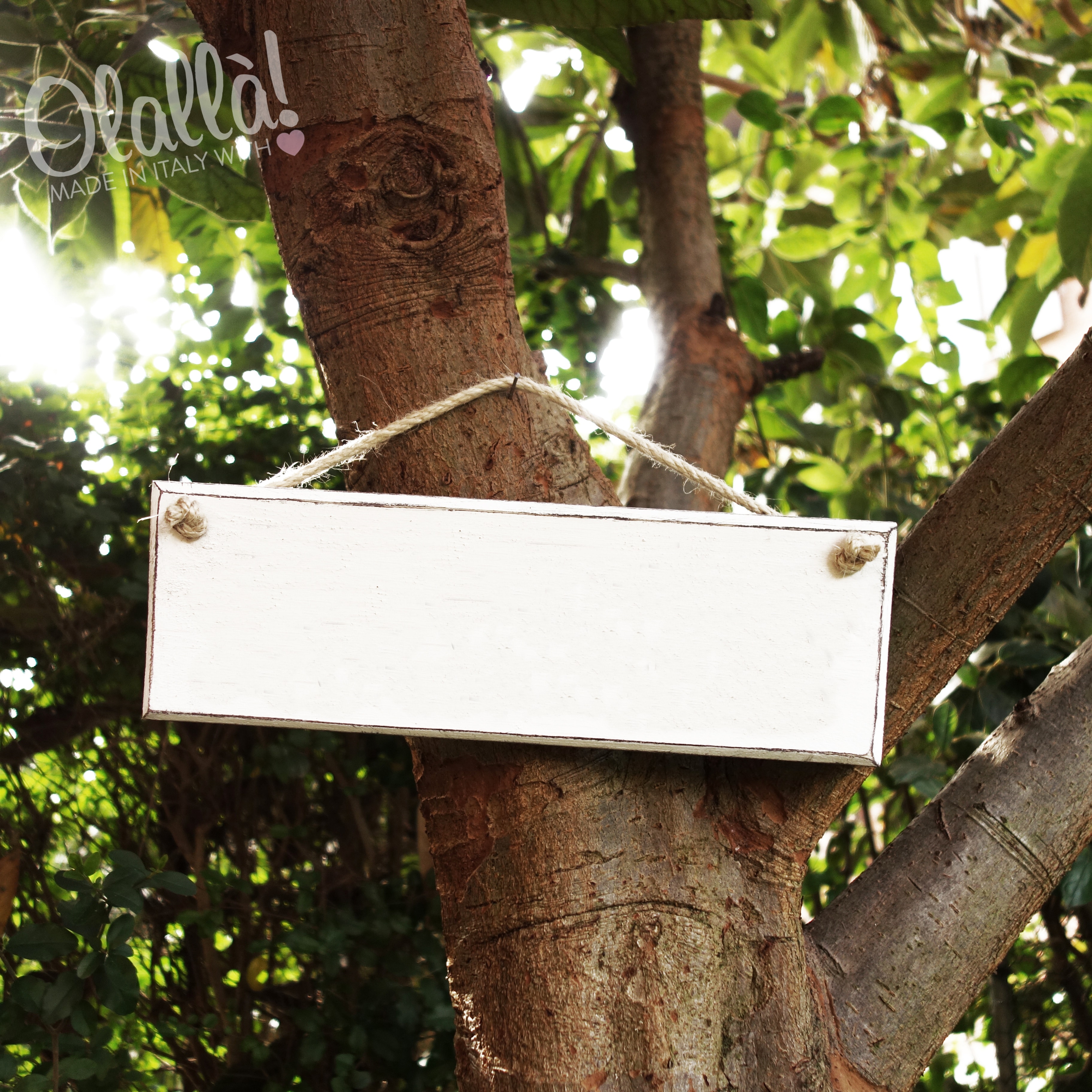 Targhetta in legno vintage personalizzata "il giardino di ...