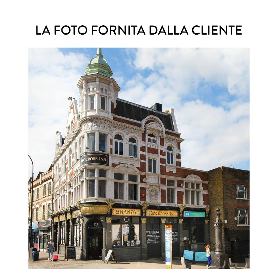 Ritratto all Acquerello di Angolo di Citt  Palazzi o Vie da Vostra Foto