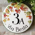targa-porcellana-decoro-autunno-tonda44
