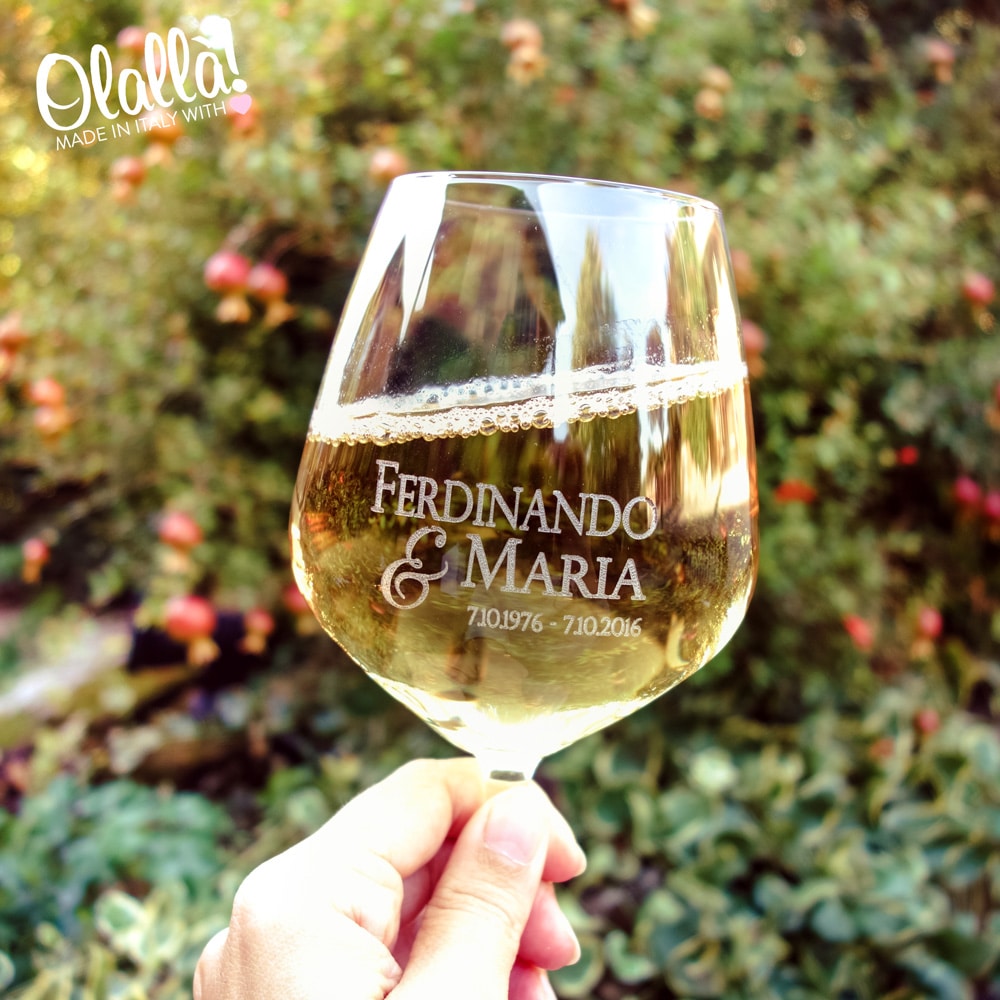 Bicchieri Da Gin Personalizzati MASTERLASER - Set Da 2 Con Incisione Nome/Data - 800ml - Idea Regalo - Foto 4