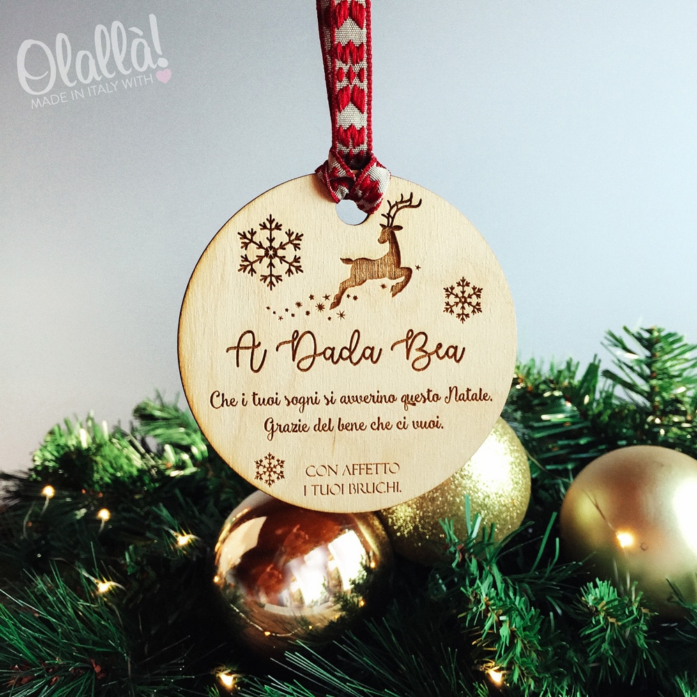 Cuore di Natale idea regalo decorazione addobbo albero personalizzato con foto