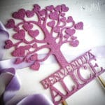 cake-topper-albero-vita-glitter-rosa