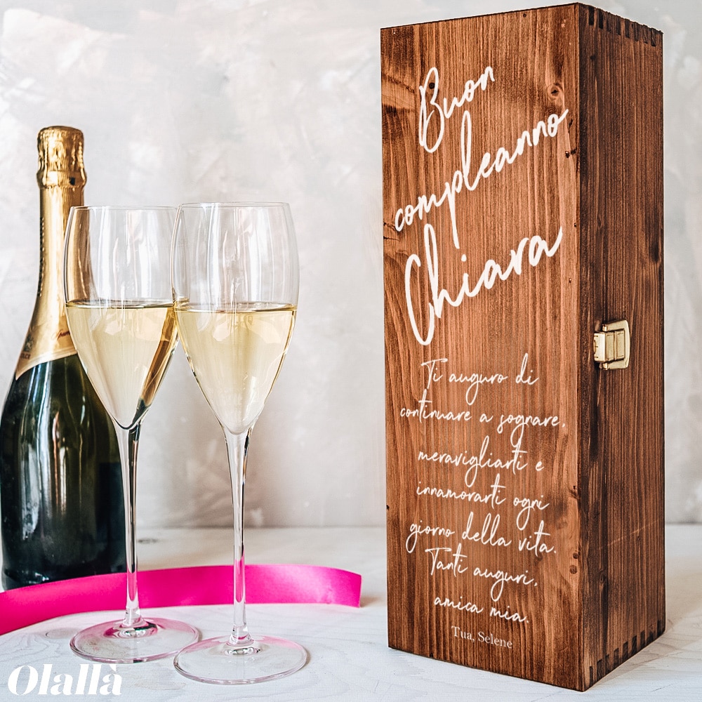 Bottiglia di Prosecco personalizzata per lei - Idea regalo esclusiva e  originale per la festa della mamma, festa della donna, nuova nascita,  compleanno e Natale per donna (0,75L, Dedica) : : Casa