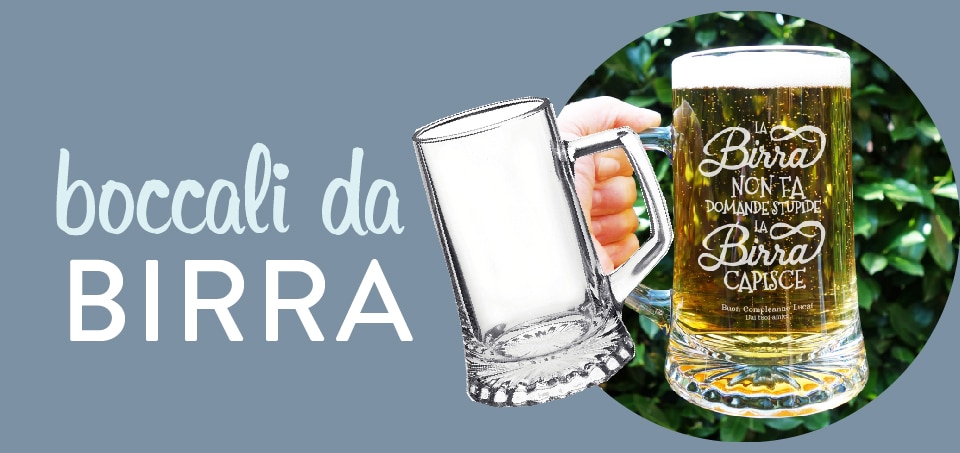 Bicchieri personalizzati su misura regali originali con olallà ! Stampa su bicchieri vetro