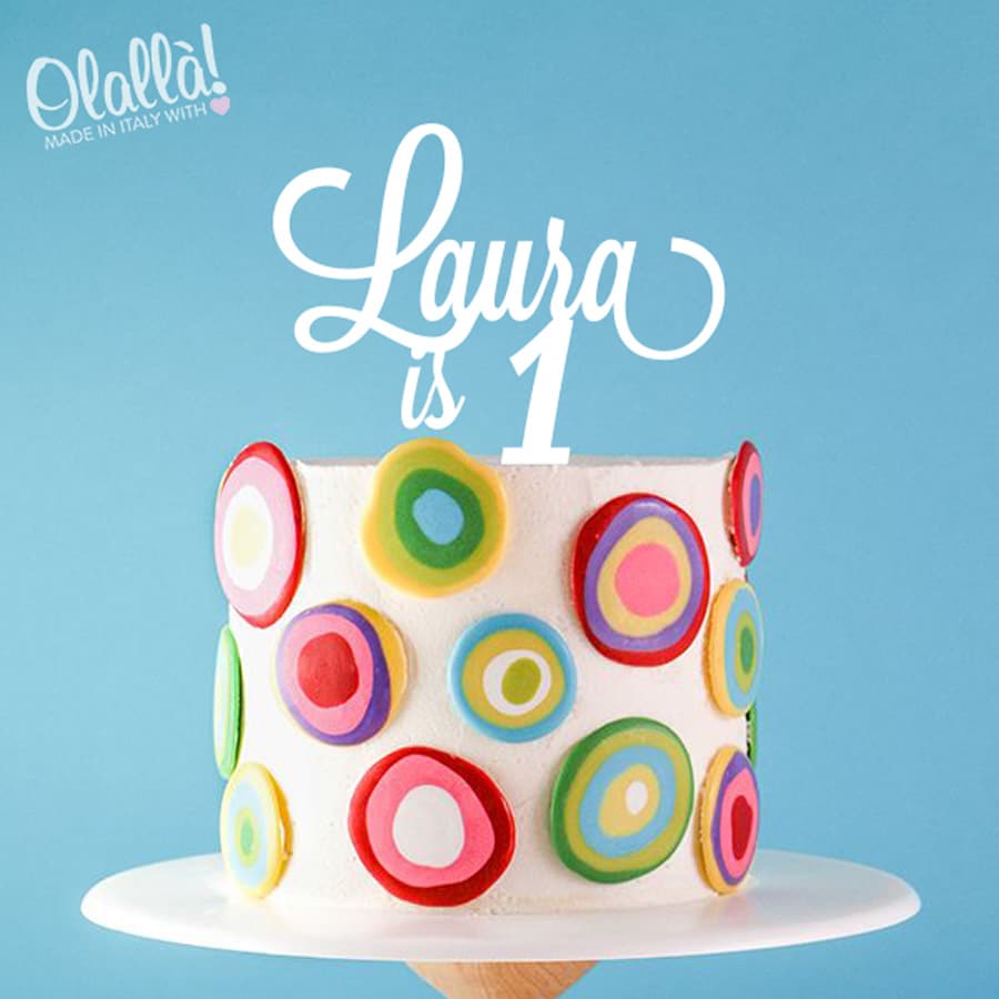 VAINECHAY Compleanno Cake Topper Torta Decorazione 1 Anno Blu Stelle Happy Birthday Cake Toppers Torte Decorazioni Per Ragazzo Ragazza Donne Compleanno Del Capretto 