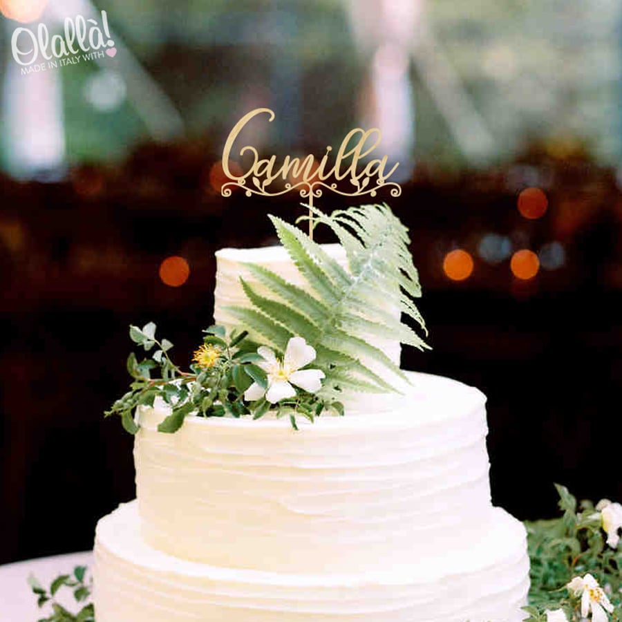 cake-topper-nome-con-decoro-foglie-personalizzato-compleanno