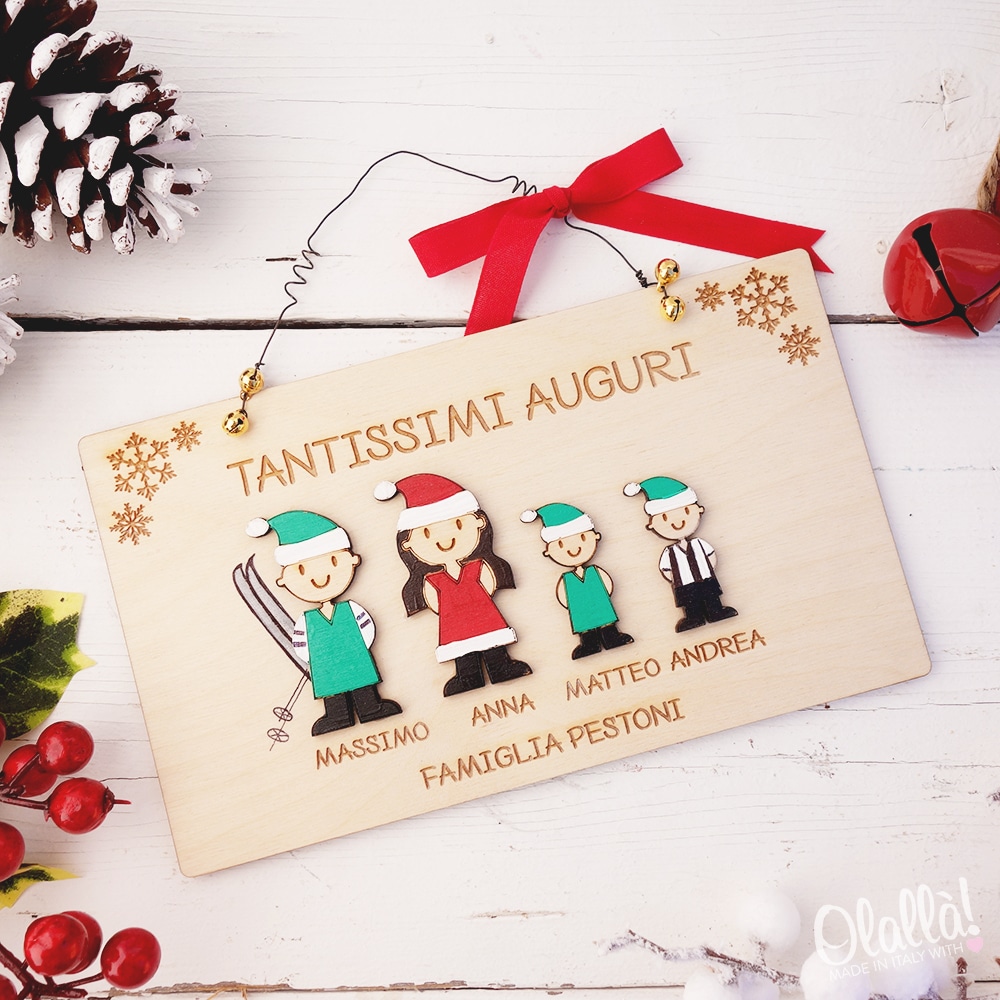 Targhetta Cuore N Legno Per La Mamma - Dea Regalo - 6