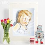 dipinto-personalizzato-regalo-primo-compleanno-ritratto