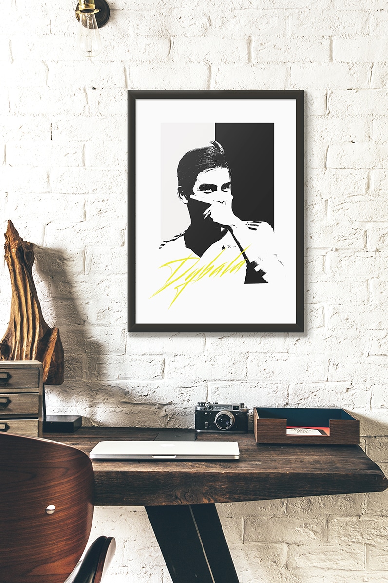 Poster Personalizzabile Idea Regalo Fan di Dybala