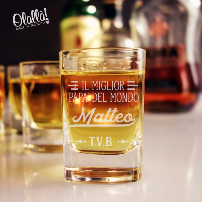 Panca Da Liquore Con Incisione – Idea Regalo Personalizzata Per Uomini, Nonni, Compleanno