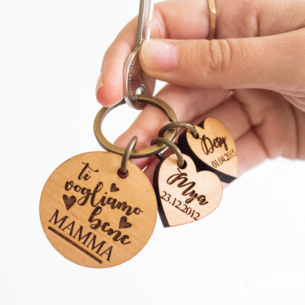 portachiavi festa della mamma - idee regalo personalizzabili