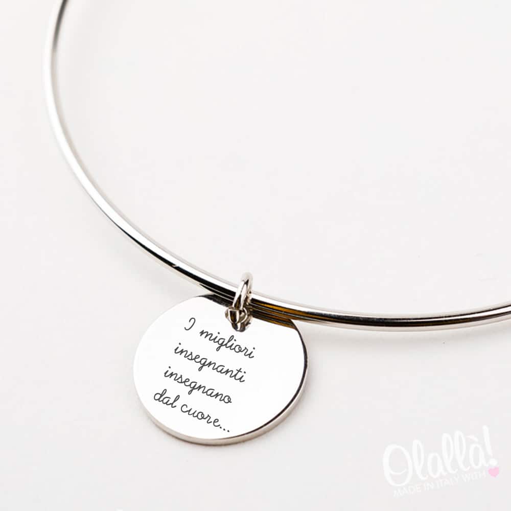 Braccialetto Di Cuoio Personalizzato Con Frase Idea Regalo Per Amica Del Cuore Olalla