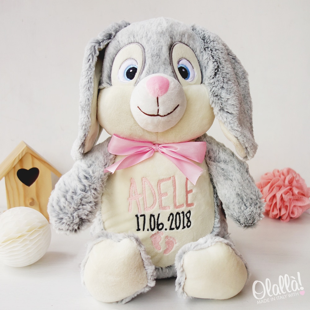 peluche con scritta personalizzata