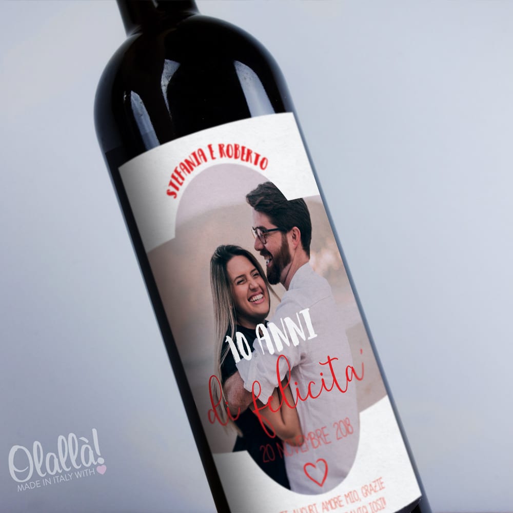 Idee regalo Natale  Chianti Classico etichetta personalizzata