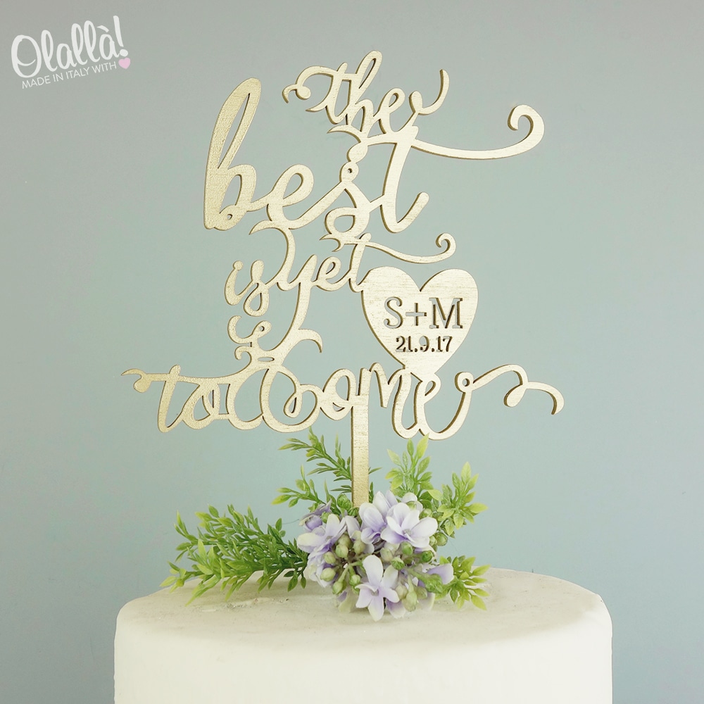 Cake Topper In Legno One - : Incisione E Taglio Laser - Foto 9