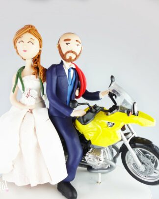 cake-topper-sposini-fimo-moto