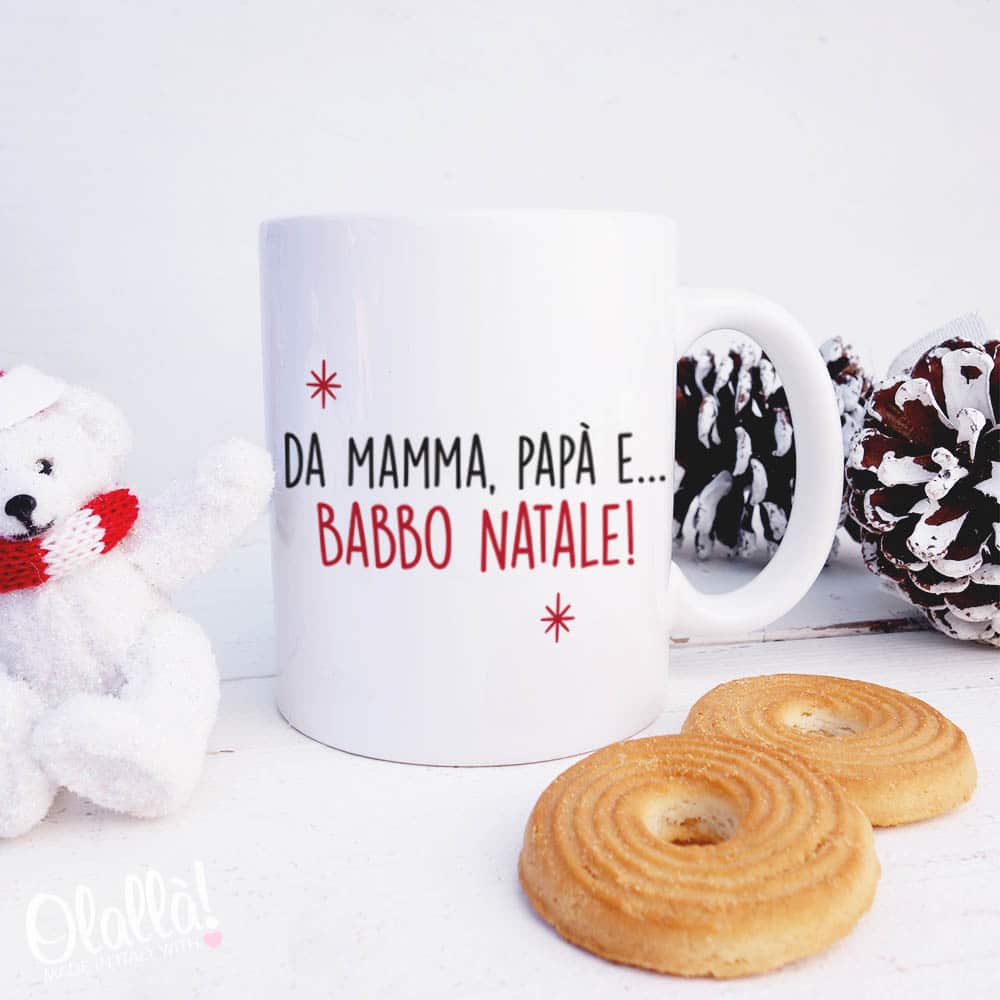 Tazza personalizzata per Natale con piccolo elefantino e nome