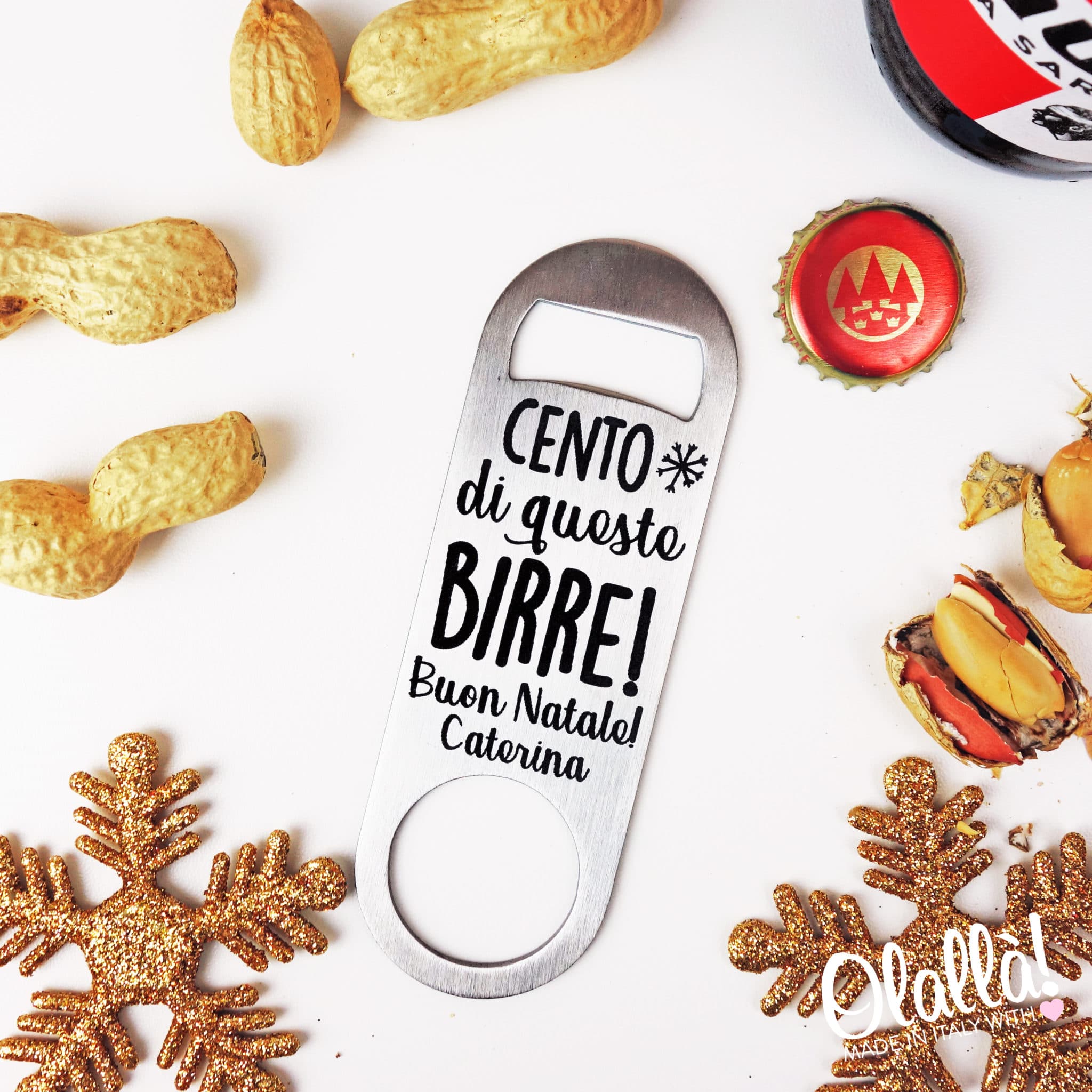 NUOBESTY 3 apribottiglie in Legno di Natale Soda Birra apribottiglie di Natale Pupazzo di Neve Orso Babbo Natale apribottiglie