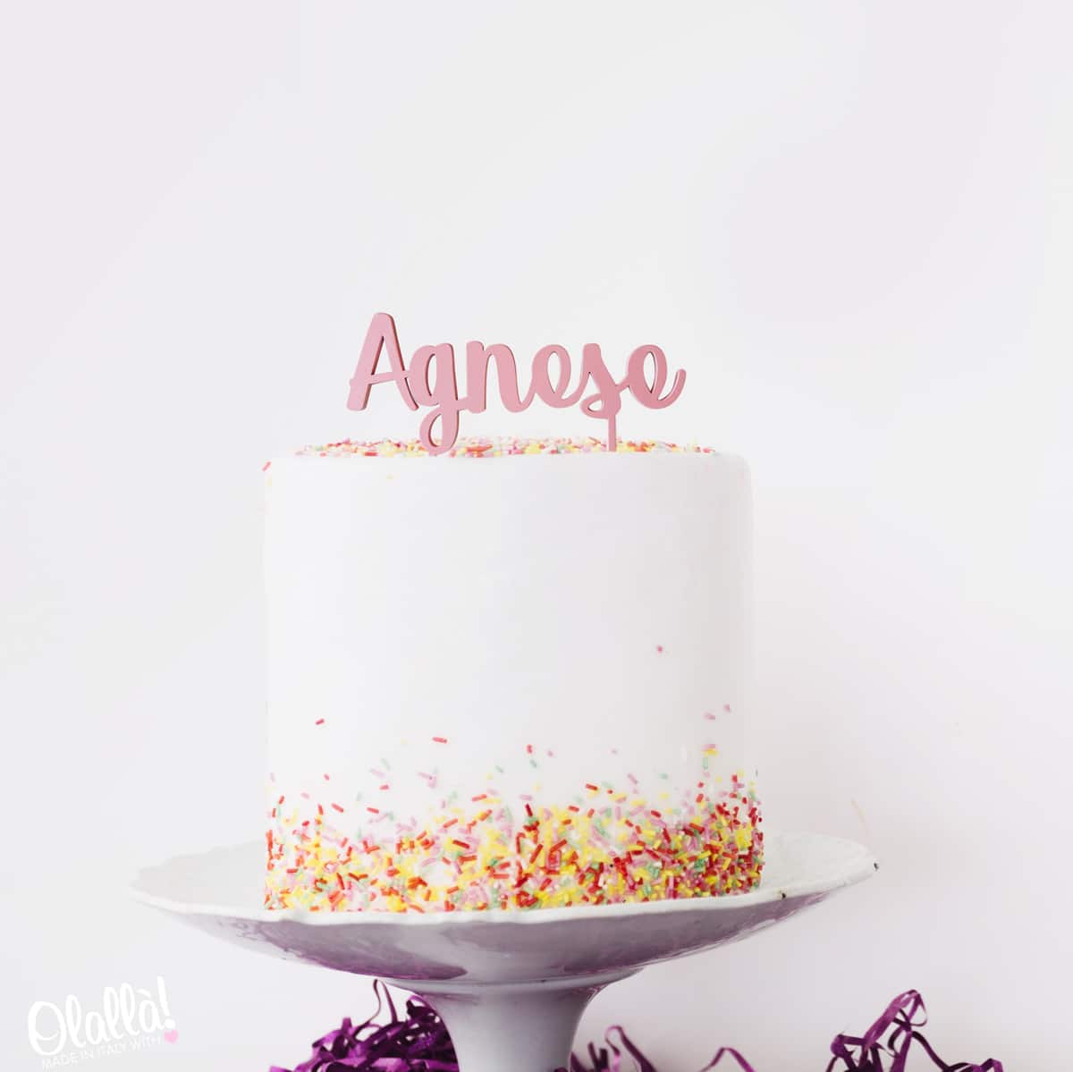 Cake Topper Personalizzato con Nome