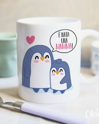 tazza-pinguini-regalo-mamma-personalizzata