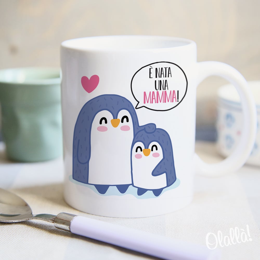 tazza-pinguini-regalo-mamma-personalizzata