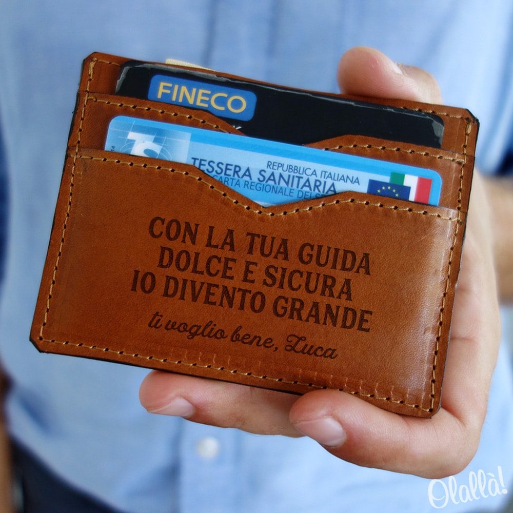 Porta carte, porta carte di credito, Natale