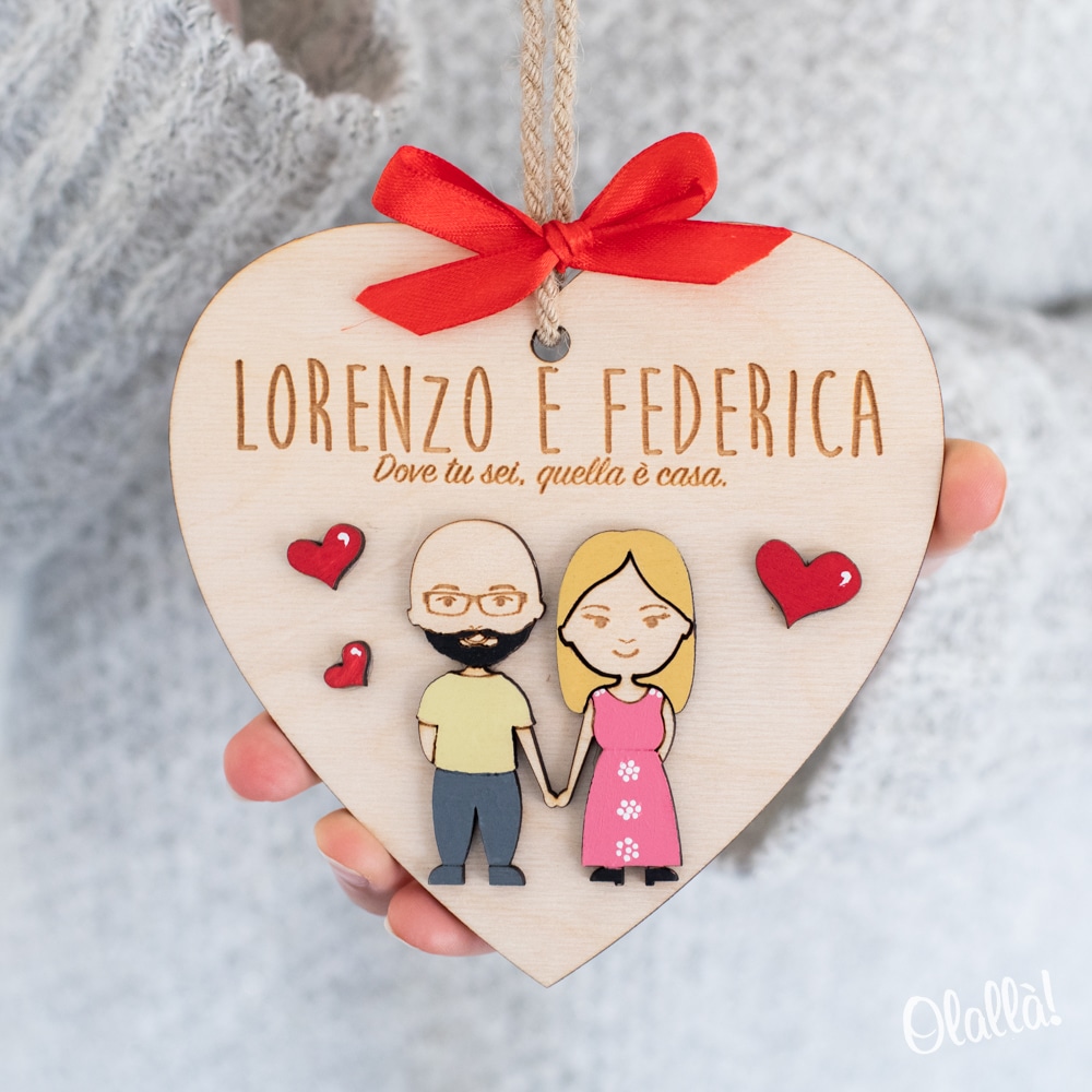 Glitzhome Decorazione Murale In Legno Per San Valentino 61x29 Cm – Scritta Love Con Cestino Di Rattan E Arco
