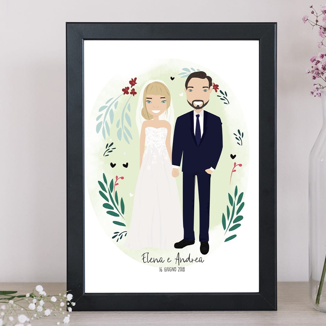illustrazione-sposi-personalizzata-regalo-matrimonio-2