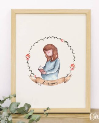 Illustrazione-personalizzata-acquerello-regalo-gravidanza-02
