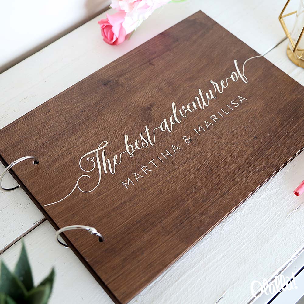 Album dei Ricordi The best Adventures of, in Legno Personalizzato - Idea  Regalo Amica