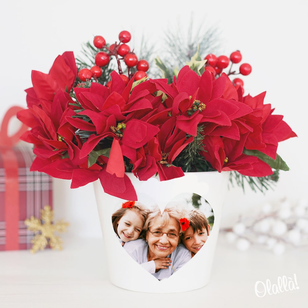 Regali Di Natale Personalizzati.Vaso Di Ceramica Personalizzato Con Foto E Dedica Regali Di Natale Originali Olalla