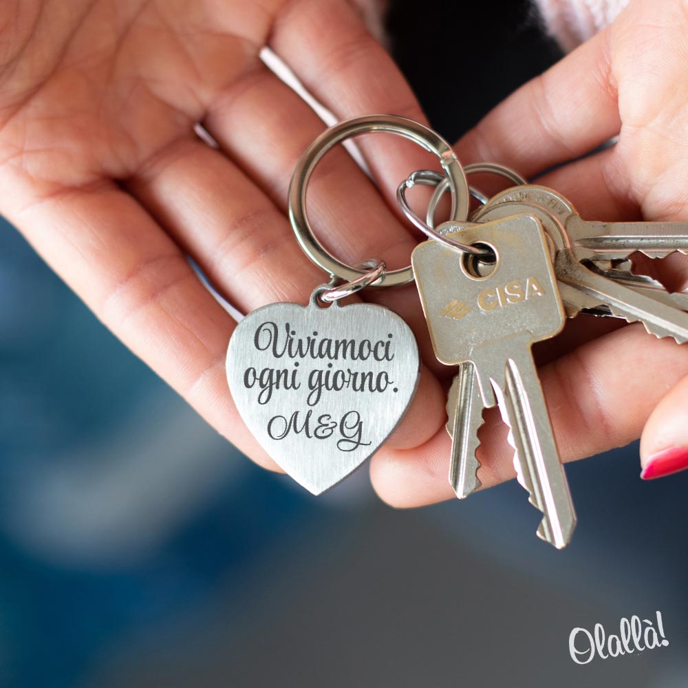 Portachiavi personalizzato per maestra fine anno