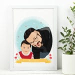 ritratto-personalizzato-festa-del-papa-regalo