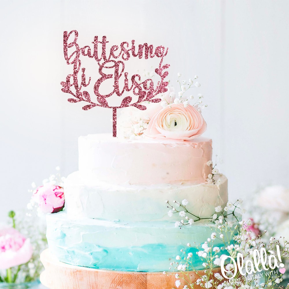 cake-topper-personalizzato-battesimo-foglie