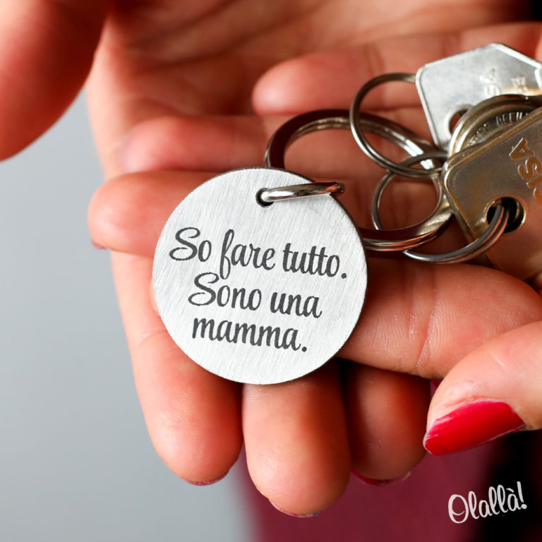 Portachiavi in Acciaio Inox Personalizzato Ci vediamo a casa! - Idea Regalo Casa Nuova | Olallà