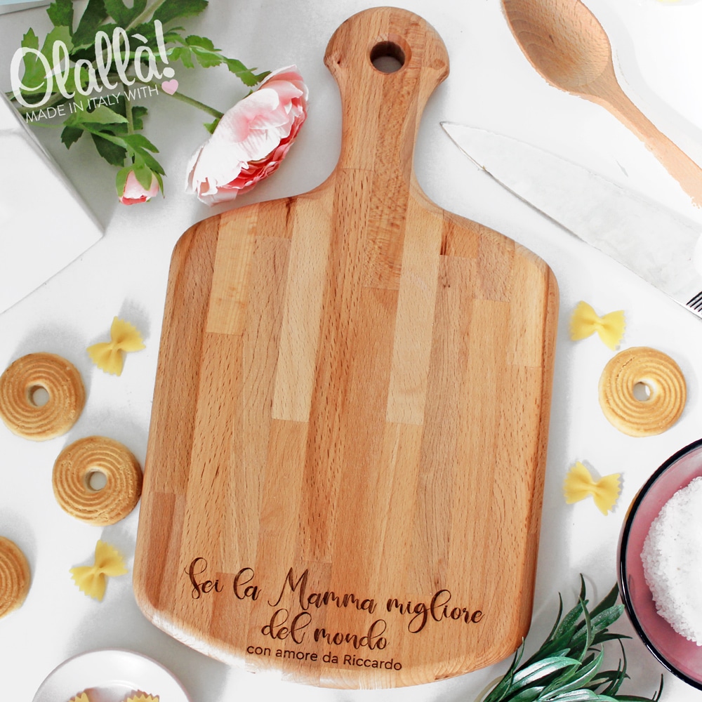 Tagliere da cucina Festa della Mamma Un piccolo pensiero per una grande  mamma - idea regalo compleanno mamma - ColorFamily