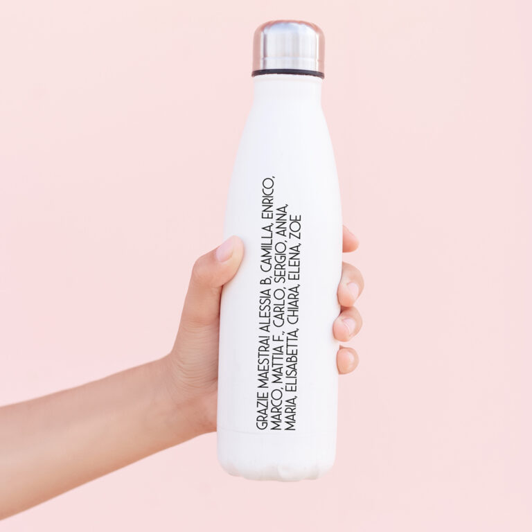 Borraccia Termica Personalizzata In Acciaio Inox 304 – 500 Ml, 7 Colori, Incisione Laser Di Nome O Iniziale – Isolata 24h Caldo/freddo