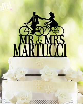 CAKE-TOPPER-SPOSI-BICICLETTA-PERSONALIZZATO-LASER